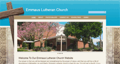 Desktop Screenshot of emmauslutheranchurch.org