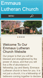 Mobile Screenshot of emmauslutheranchurch.org