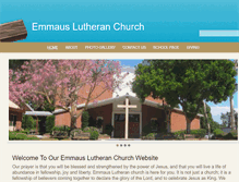 Tablet Screenshot of emmauslutheranchurch.org